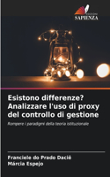 Esistono differenze? Analizzare l'uso di proxy del controllo di gestione