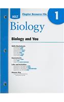 Holt Biology Chapter 1 Resource File: Biology and You