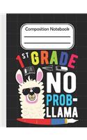 1st Grade No Prob Llama - Composition Notebook