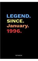 Legend Since January 1996 Notebook