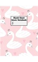 Blank Sheet Music Notebook
