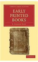 Early Printed Books