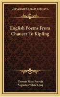 English Poems from Chaucer to Kipling