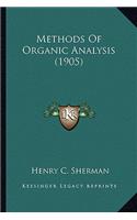 Methods of Organic Analysis (1905)