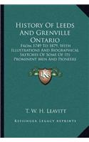 History of Leeds and Grenville Ontario