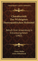 Charakteristik Der Wichtigsten Homoopathischen Heilmittel