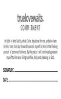 True Love Waits Commitment Cards
