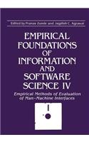 Empirical Foundations of Information and Software Science IV