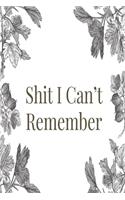 Shit I Can't Remember