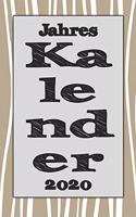 Jahres Kalender 2020