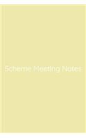 Scheme Meeting Notes Notebook