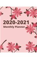 2020-2021 Two Years Monthly planner Book with 2020-2021 Calendar