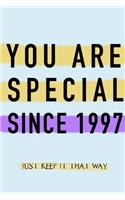 NOTEBOOK YOU ARE SPECIAL SINCE 1997 MATTE FINISH *HIGH QUALITY* 6x9 inches 120 pages