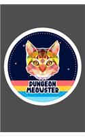 Dungeon Meowster DnD Notebook Journal 100 Lined Pages matte.