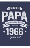 Der Beste Papa wurde 1966 geboren: Wochenkalender 2020 mit Jahres- und Monatsübersicht und Tracking von Gewohnheiten - Terminplaner - ca. Din A5