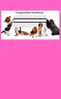 Composition Notebook: Pink Animal Lovers Composition Notebook; Perfect gift for Cat Lovers and Dog Lovers; 6x9inch 108-wide lines Pages