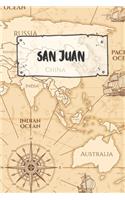 San Juan: Ruled Travel Diary Notebook or Journey Journal - Lined Trip Pocketbook for Men and Women with Lines
