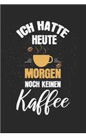 Ich hatte heute Morgen noch keinen Kaffee