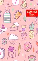 2020-2021 Planner: Cute Two Year Day Planner Calendar - Passion/Goal Organizer - Weekly/Monthly Dated Agenda Book and To Do List