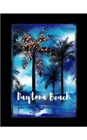 Daytona Beach: Florida Christmas Notebook With Lined Wide Ruled Paper For Taking Notes. Stylish Tropical Travel Journal Diary 8.5 x 11 Inch Soft Cover. For Home, W