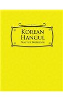 Korean Hangul Practice Notebook