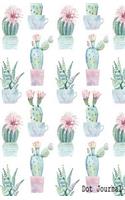 Dot Journal: Succulents Cactus Pastel / Arrows Pink Pastels / Bear In Mind Dot Grid Bullet Journal / 5.5x8.5 inch / A5 / 150 pages