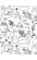 Herb Notebook: Spices Journal Book Ruled Lined Page For Women Men Herbalist Cooking Lover Cooker Chef Great For Writing Diary Record Note Pad Kitchen Vegetable Her(5 Herb Notebook)