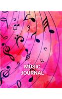 Music Journal: Music Composition Notebook with Blank Sheet Music and Lined Paper for Song Lyrics-Blank Sheet Music Lyric Diary and Manuscript Paper for Songwriters(1 Songwriter Journal)