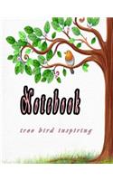 Notebook tree bird inspiring