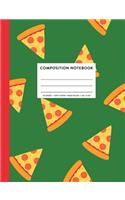 Composition Notebook: Pizza Party Cute Pizza Wide Ruled Primary Copy Book, SOFT Cover Kids Boy Girl Elementary Grade Back To School Supplies Student Teacher Daily Creativ