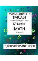6th Grade MASSACHUSETTS MCAS, 2019 MATH, Test Prep