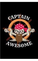 Captain Awesome: Blank Lined Journal to Write in - Ruled Writing Notebook