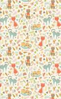 Cat Pattern - Satisfied Cats: Blank Lined Notebook for Cat Lovers and Pet Owners
