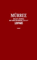 Murree Bullet Journal, Cherry, Dot Grid Notebook, 8.5