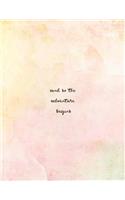 And So The Adventure Begins: Pink Watercolor, Travel Journal, Wall White, Watercolor Notebook, Notebook for Girls and Women, Bullet Journal and Sketch Book, Composition Book, Jo