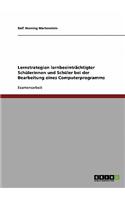 Lernstrategien Lernbeeintrachtigter Schulerinnen Und Schuler Bei Der Bearbeitung Eines Computerprogramms