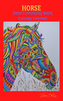 Horse Adult Coloring Book Luxury Edition