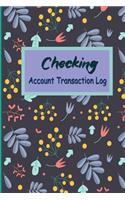 Checking Account Transaction Log