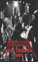 Metallica Calendar 2021: Metallica Calendar 2021 8.5"x 8.5" Wall Calendar 2021 Finich Glossy