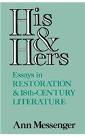 His and Hers: Essays in Restoration and 18th-Century Literature