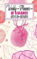 Weekly Planner At A Glance 2019 2020