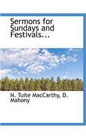 Sermons for Sundays and Festivals...