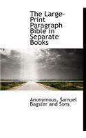 The Large-Print Paragraph Bible in Separate Books