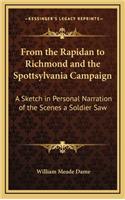 From the Rapidan to Richmond and the Spottsylvania Campaign