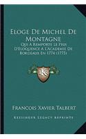 Eloge De Michel De Montagne