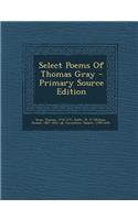 Select Poems of Thomas Gray