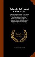 Talmudis Babylonici Codex Succa