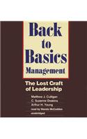 Back to Basics Management