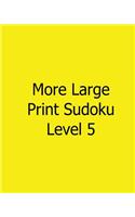 More Large Print Sudoku Level 5: 80 Easy to Read, Large Print Sudoku Puzzles