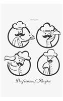 Blank Recipe Book: Professional Recipes